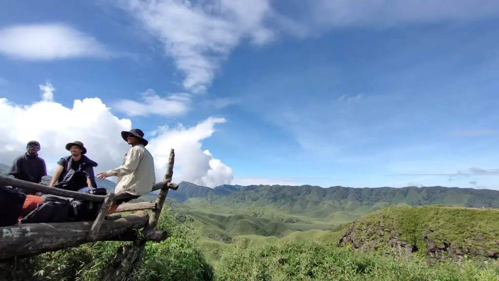 Friends enjoying Dzukou Valley together